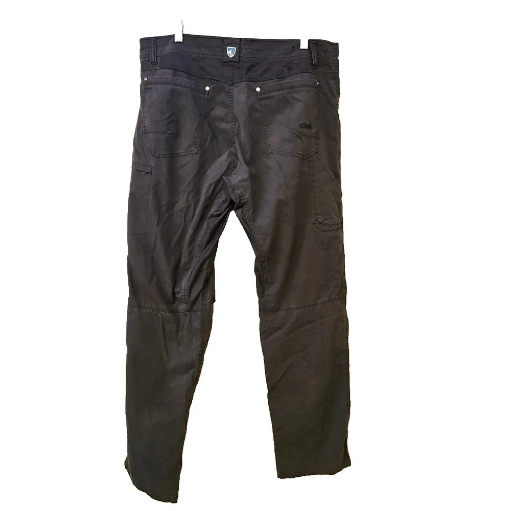 Kuhl Men's Dark Grey Cargo Pants Size 38 x 34 Outdoors Gorpcore Utility Camping